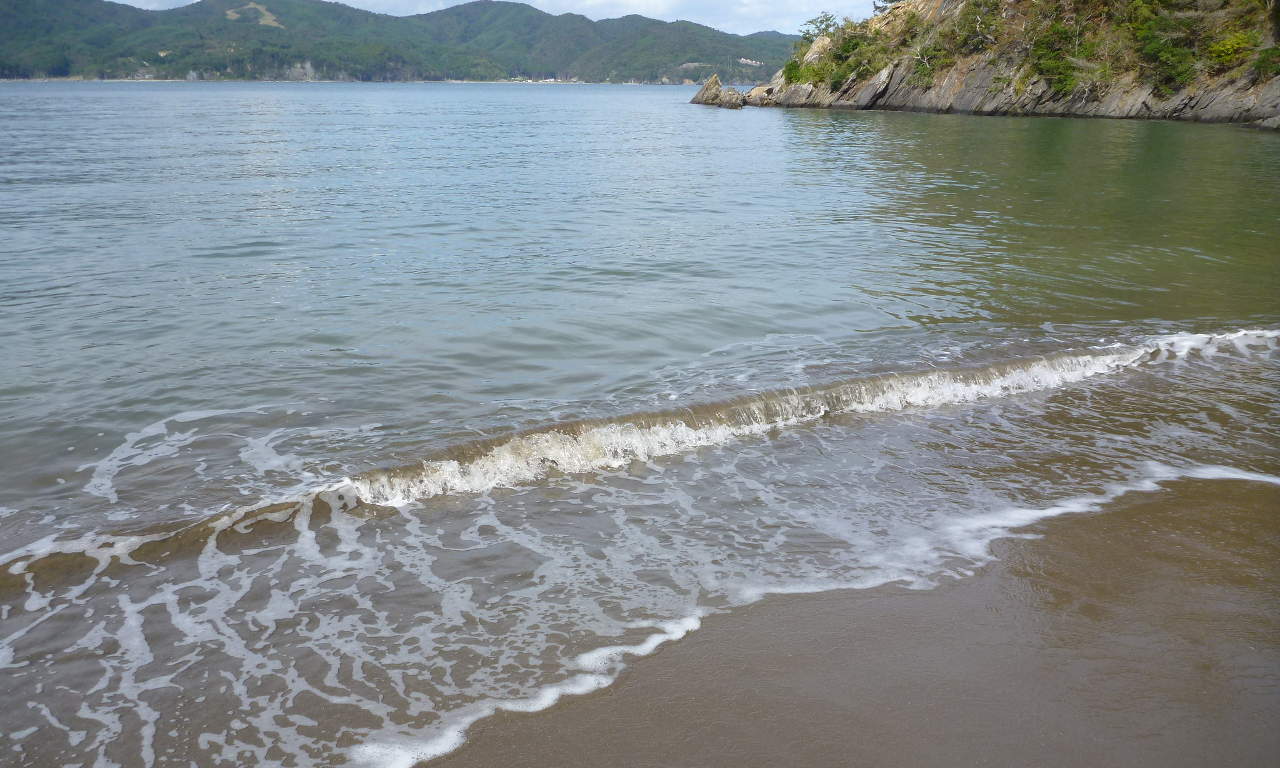 Waves on a Japanese shore