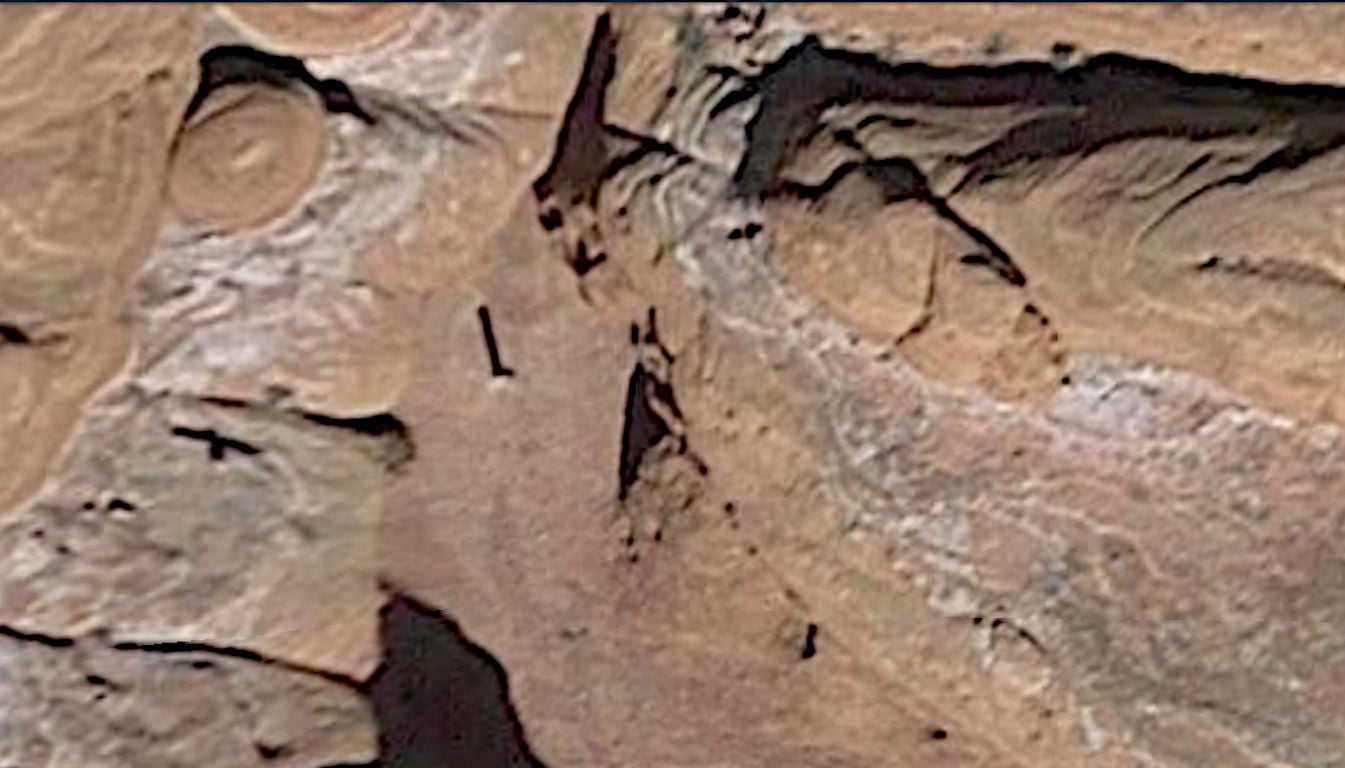The Utah monolith on Google Maps